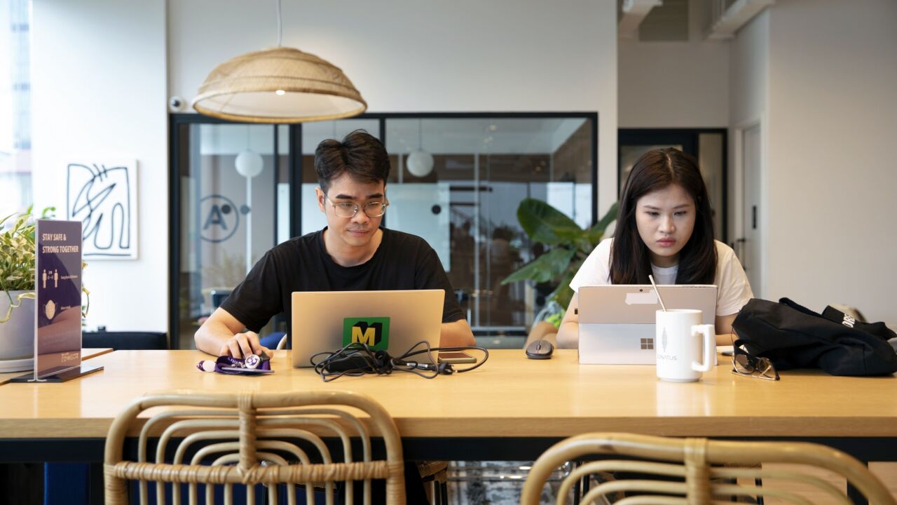 People work at Sentry, a co-working space, in Ho Chi Minh City, Vietnam, on Thursday, Aug. 11, 2022. Industry insiders say Ho Chi Minh City has the makings of the next Silicon Valley-lite: a heavy math and science educational system, a decades-old software outsourcing industry that’s created an abundance of inexpensive and talented engineers and the benefits of Vietnam’s economic expansion, which last year was one of the fastest across Asia. Photographer: Maika Elan/Bloomberg