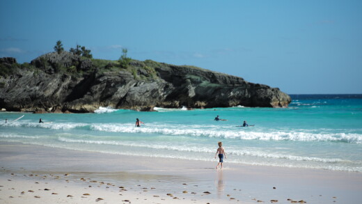 A picture of Horseshoe Bay beach in Southampton, Bermuda.