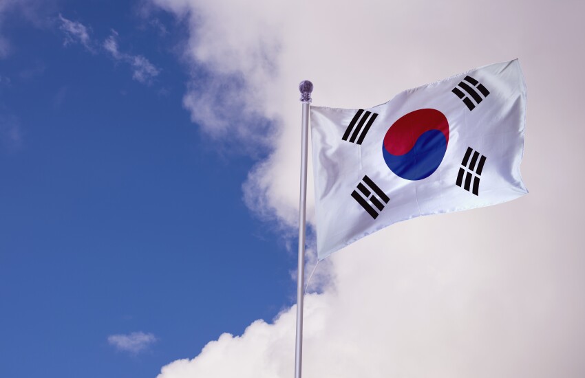 The South Korean flag