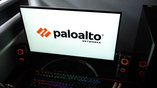 Palo Alto Networks logo on a computer screen