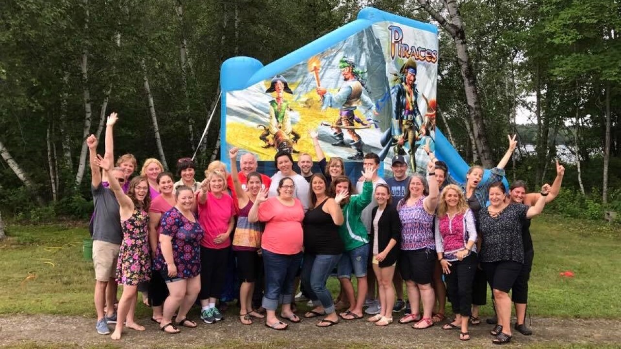 TruChoice Federal Credit Union employees join in a pirate-themed team building event.