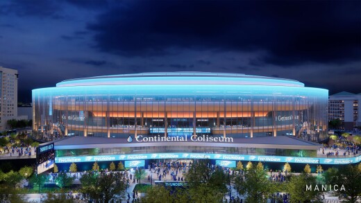 Rendering of Oklahoma City arena