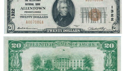 A $20 bill from 1929