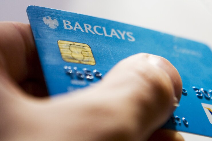 Barclays bank card