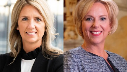 Jennifer Masterson, director of retail lending default at PNC (left); Amy Brady, chief information officer at KeyCorp (right)