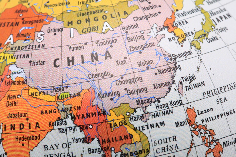 china world map