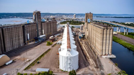 Grain elevators in Superior, Wisconsin