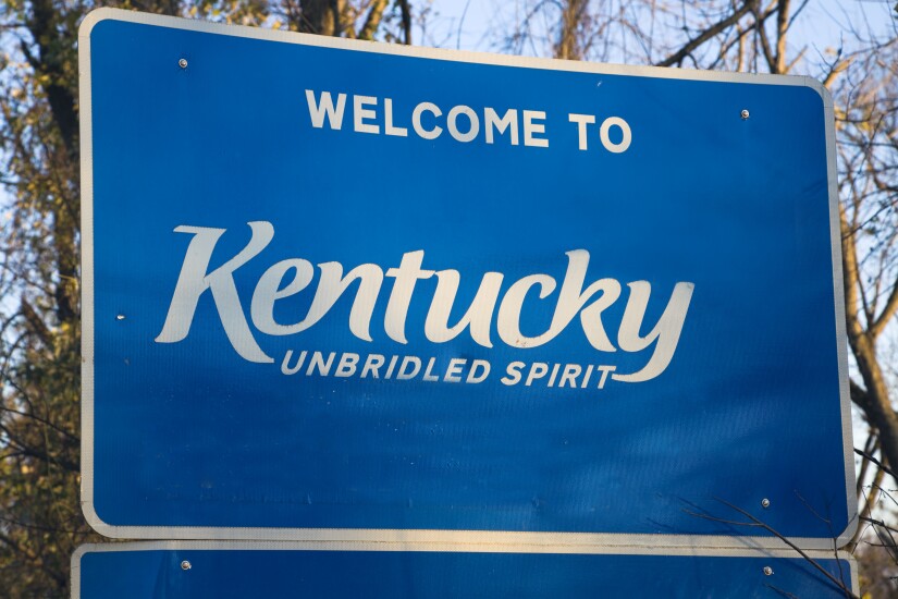 Kentucky Welcome Sign