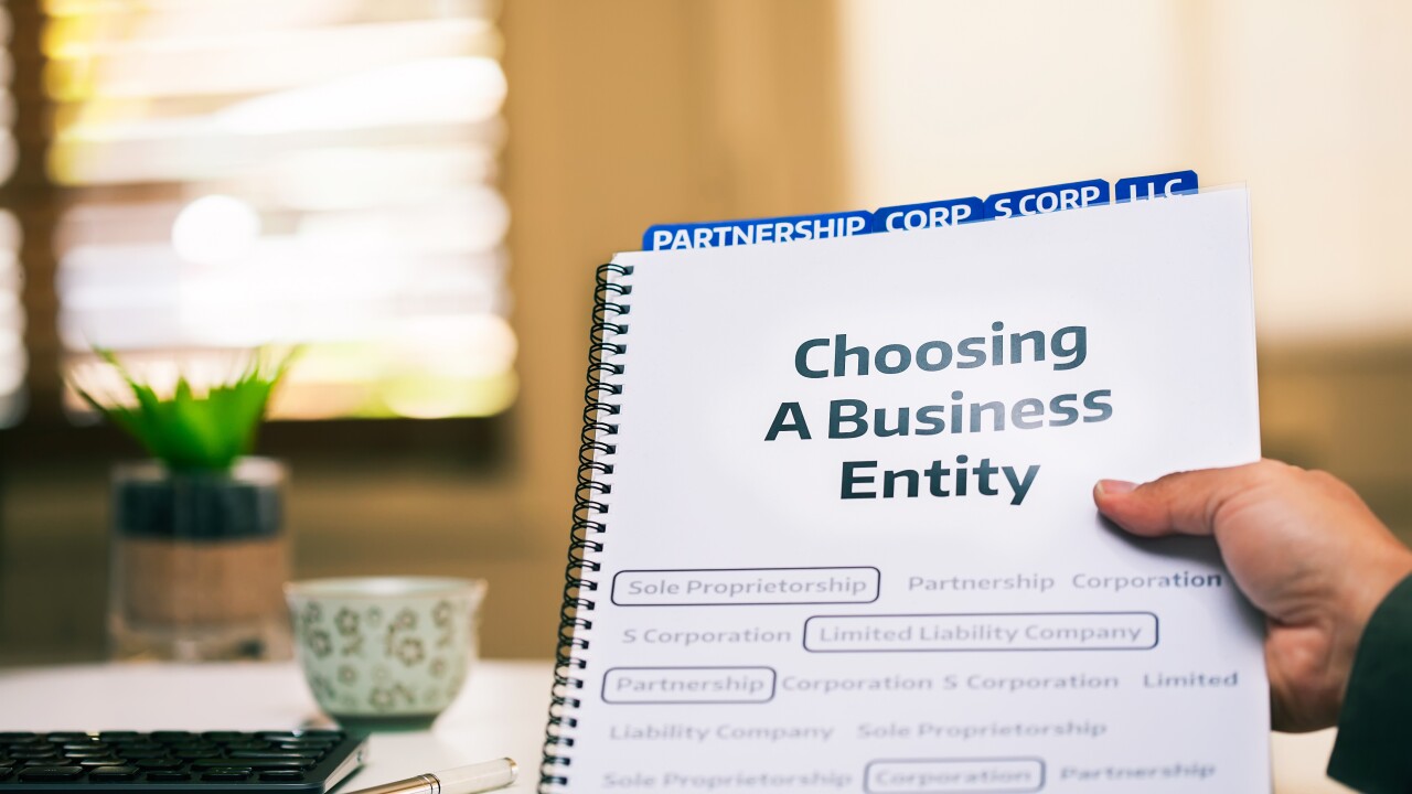 Choosing a business entity image