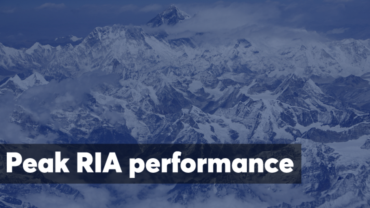 RIA peak performance image