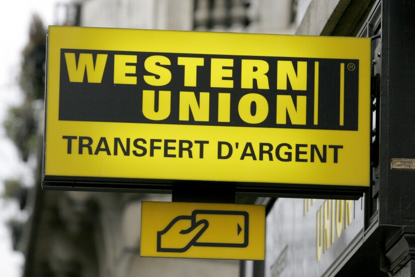 Western Union outdoor sign
