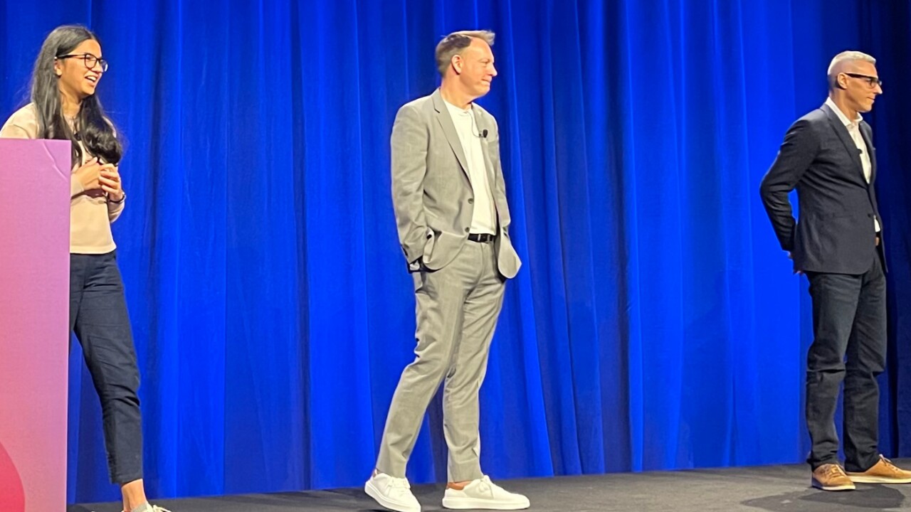 Dustin Hubbard, center, chief technology officer at WaFd Bank and Pike Street Labs