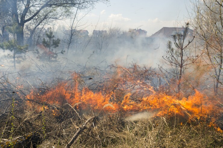 Wildfire in Sonoma County, Calif.
