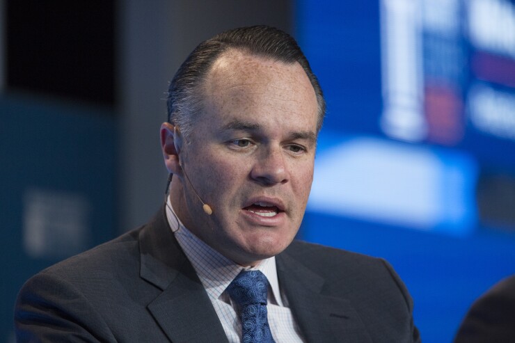 Mike Sommers, president and chief executive officer of American Investment Council (AIC), speaks during the Milken Institute Global Conference in Beverly Hills, California, U.S., on Tuesday, May 1, 2018.