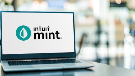 Intuit Mint on laptop