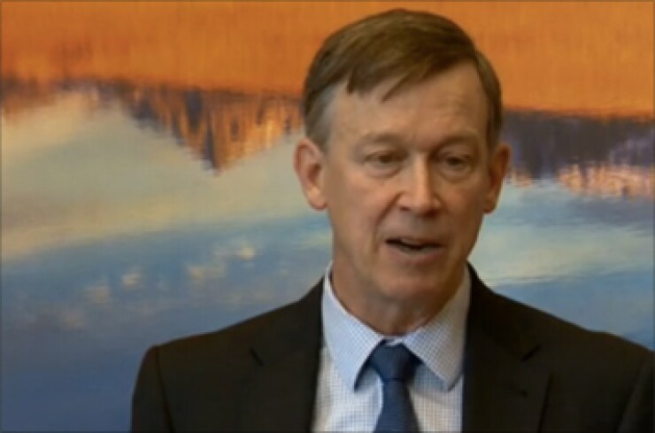 Lame duck Colorado Gov. John Hickenlooper urged Democrats to compromise on pension legislation.