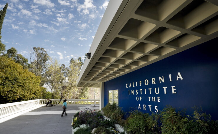 The campus of the California Institute of the Arts in Valencia.