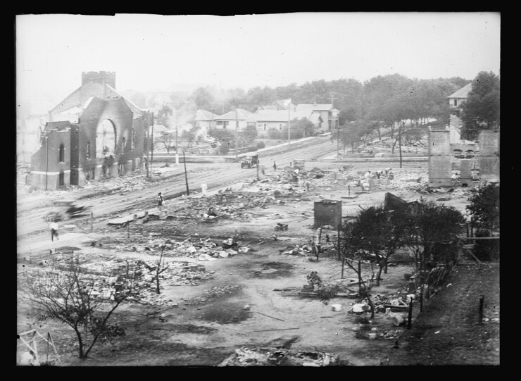 Aftermath of Tulsa Race Massacre of 1921