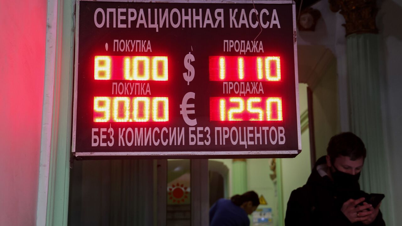 The ruble and Russian stocks are cratering, denting the fortunes of the oligarchs.