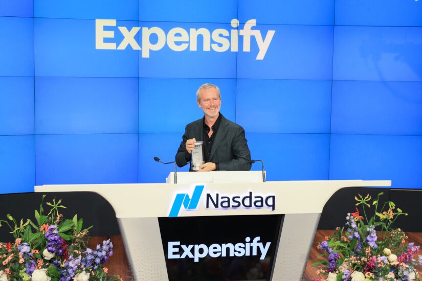 Expensify CEO Dave Barrett at Nasdaq