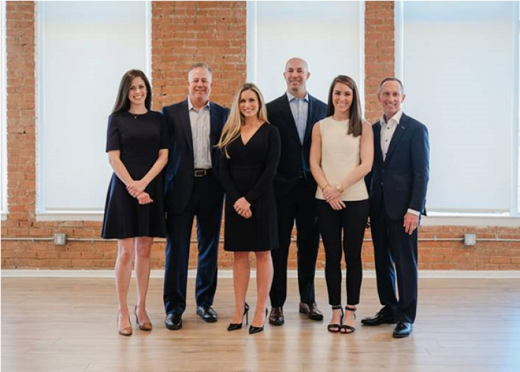 The former Wells Fargo team joined two advisors who left UBS in February to form Wealth Partners Advisors. From left to right: Courtney Andring, David McBee, Brittany Smith, Michael Peschel, Lauren Thompson, and Michael Mikeska.