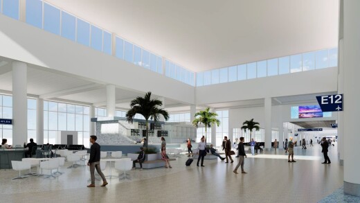 Rendering of Concourse E, Southwest Florida International Airport