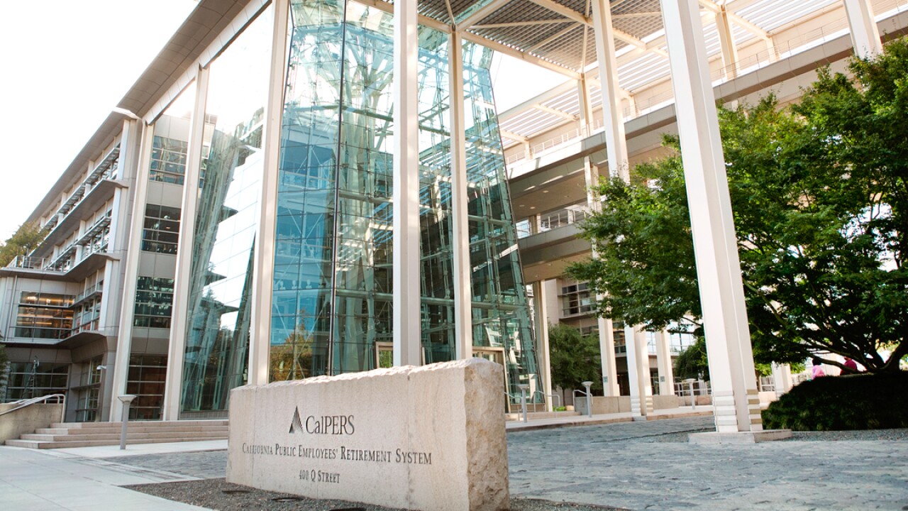 The California Public Employees' Retirement System headquarters in Sacramento.