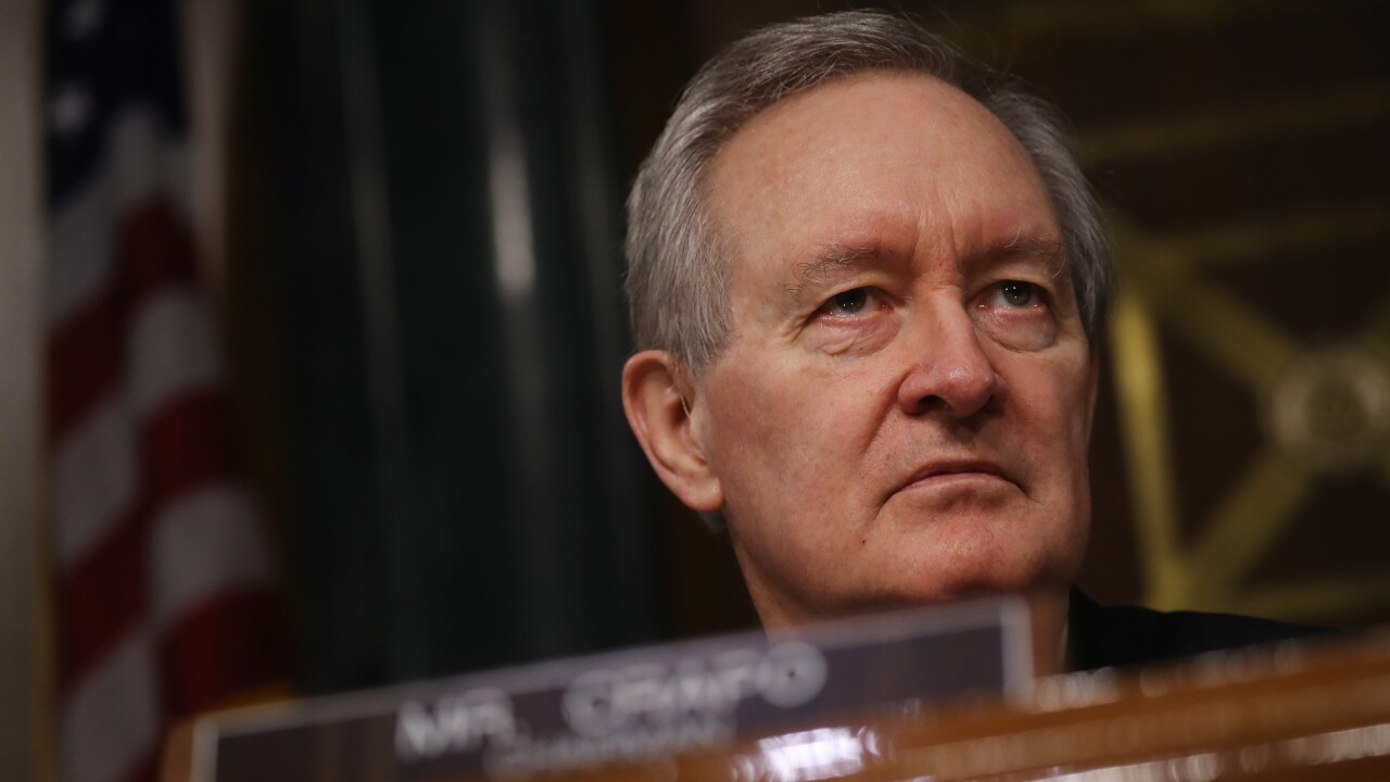 Senate Banking Committee Chairman Mike Crapo