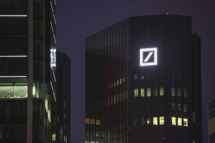 The Trump Organization owes about $300 million to Deutsche Bank.