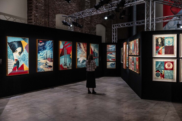 The 2024 exhibition OBEY: The Art of Shepard Fairey in Milan