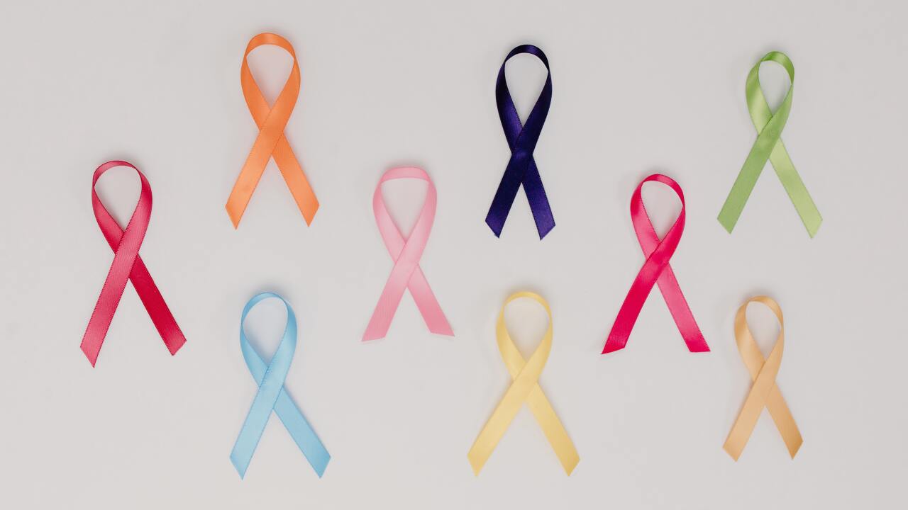 Cancer awareness ribbons