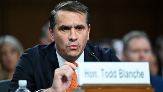 Todd Blanche, acting U.S. attorney general, during a Senate Judiciary Committee confirmation hearing