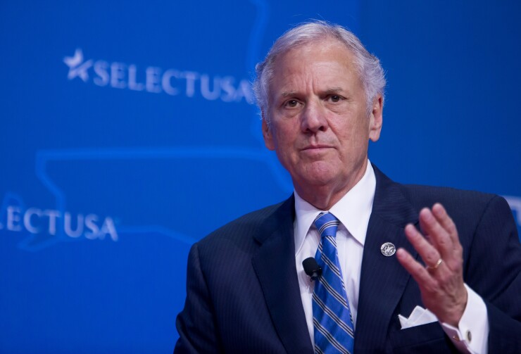 Henry McMaster, governor of South Carolina, speaks during the SelectUSA Investment Summit in Oxon Hill, Maryland, U.S., on Monday, June 19, 2017.