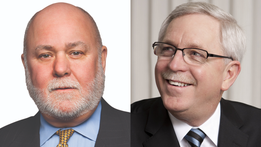 Craig Dahl, left, just stepped down as CEO of TCF Financial. David Provost, his successor, is overseeing a new efficiency effort.
