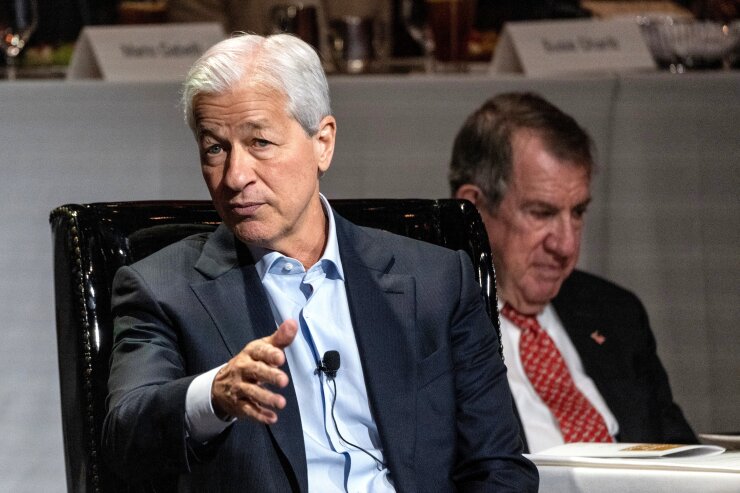 JPMorgan CEO Jamie Dimon Speaks At Economic Club Of New York