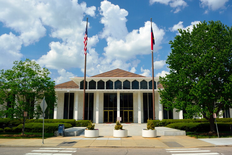 The North Carolina General Assembly building in Raleigh, the state capital.