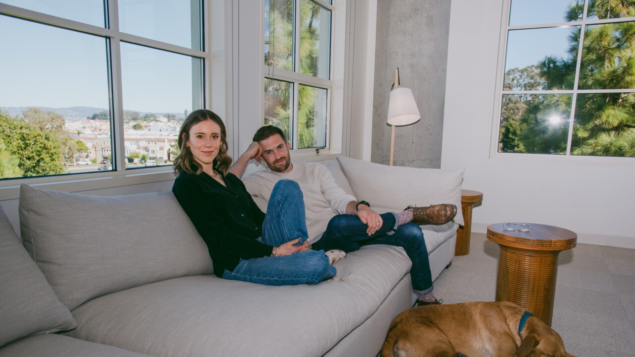 Annie and William Hockey, co-founders of Column Bank