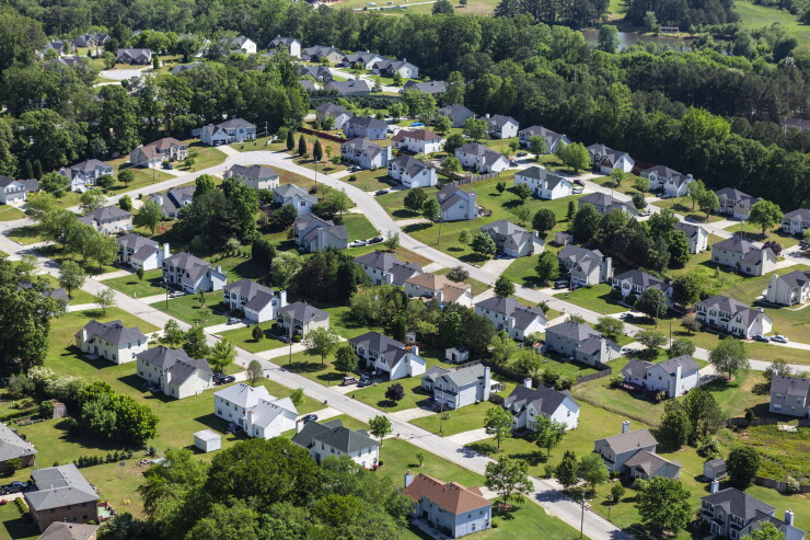 Suburban Streets Aerial