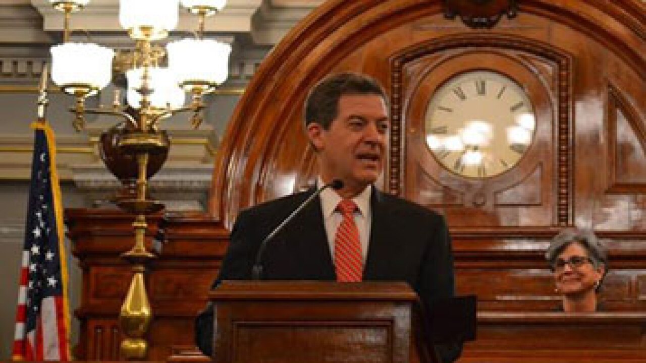"My proposal does not include a tax increase," Gov. Sam Brownback told Kansas lawmakers.