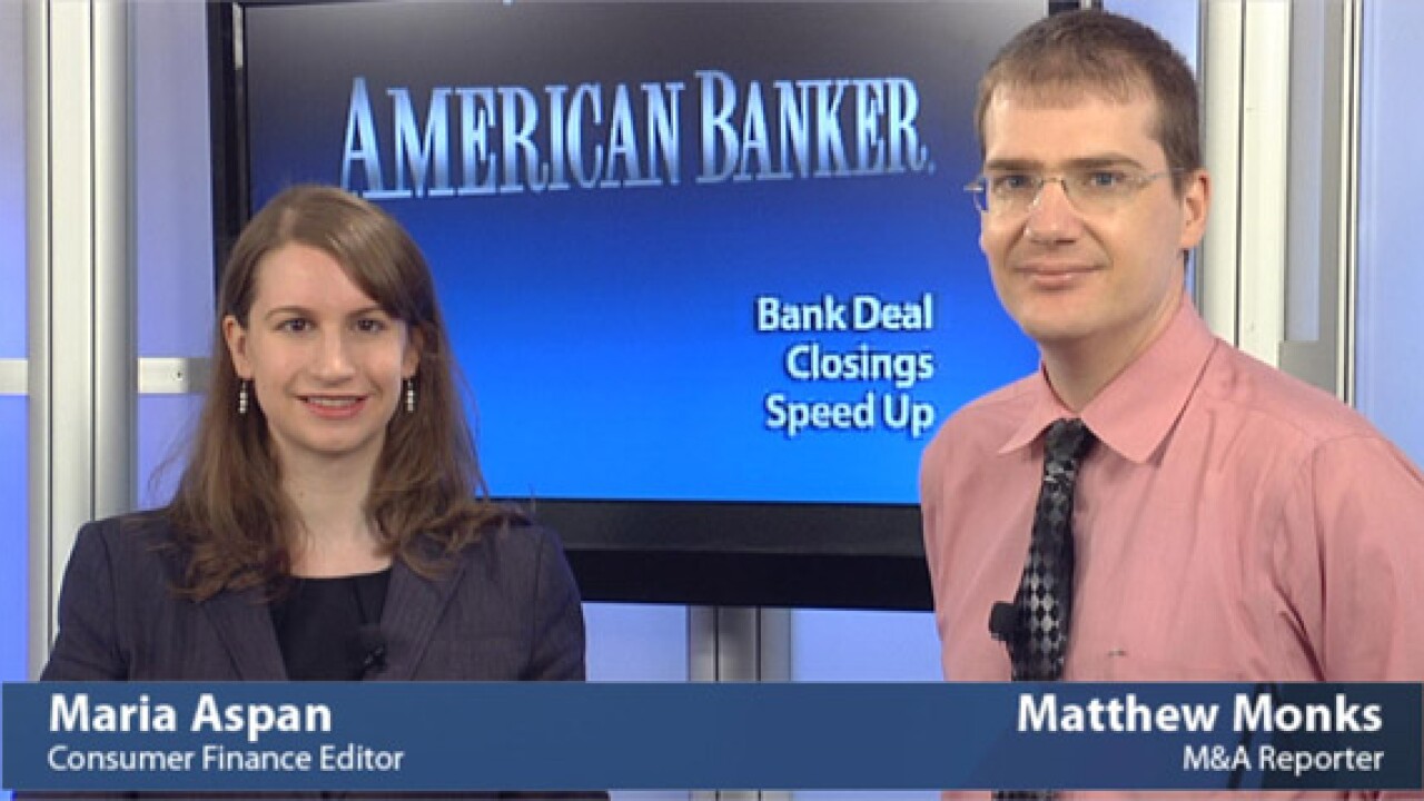 Thumbnail for Video: Bank Deal Closings Speed Up