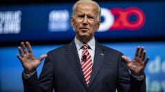 Former Vice President Joe Biden, 2020 Democratic presidential candidate, speaks during the National Education Association #StrongPublicSchools Presidential Forum in Houston on July 5, 2019.