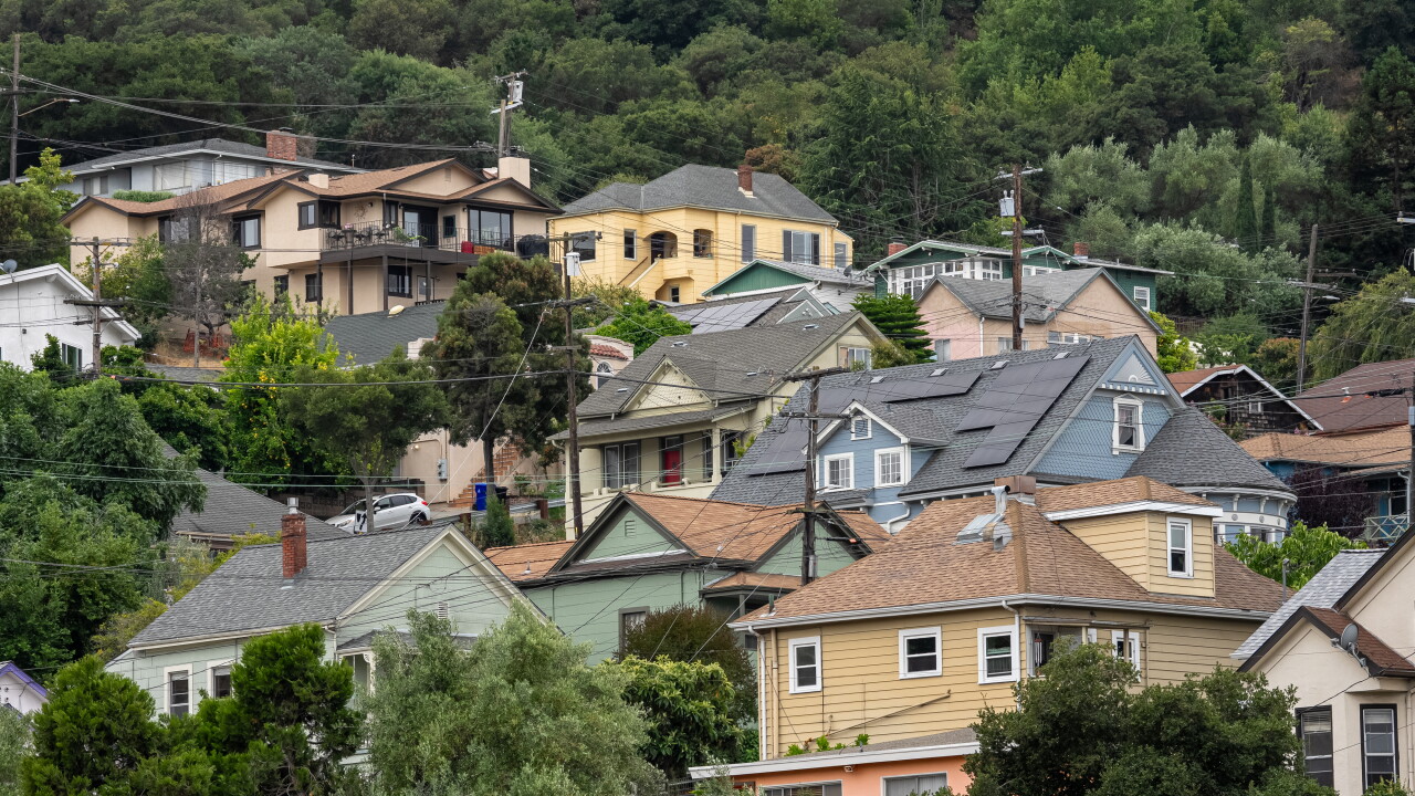 Homes in Crockett, California.