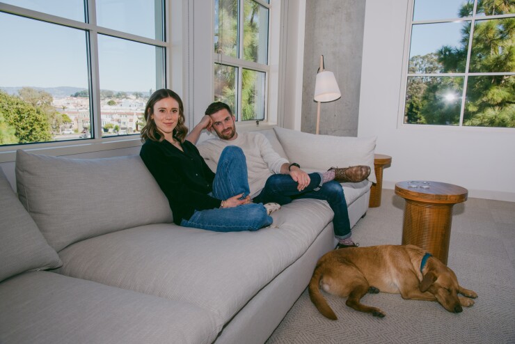 Annie and William Hockey, co-founders of Column Bank