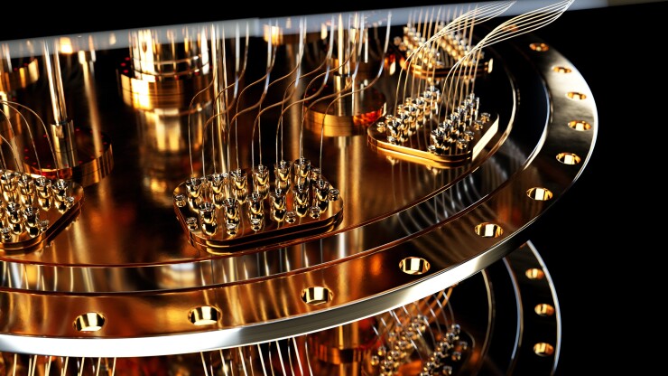 quantum computer closeup