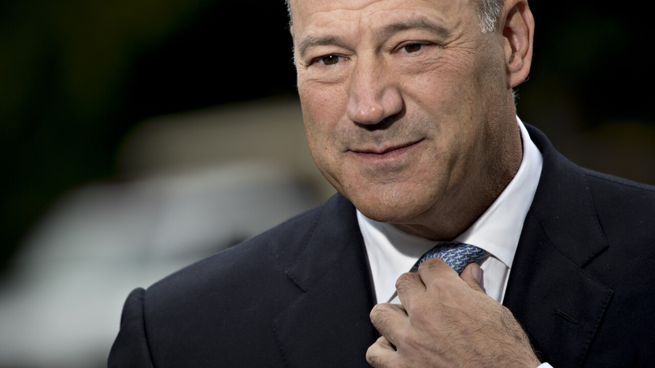 Gary Cohn, former director of the White House Economic Council and, before that, president of Goldman Sachs.