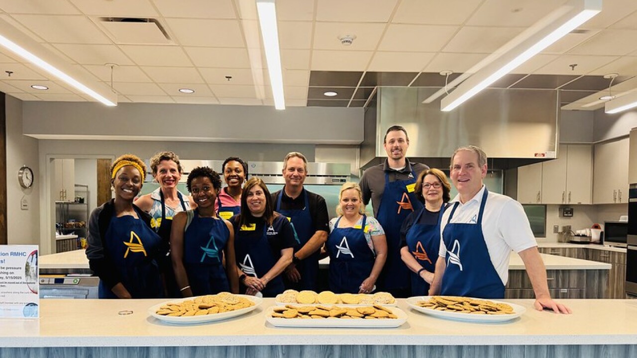 During Atlantic Bay's Service Week 2025, the company's team baked cookies at the Ronald McDonald House.