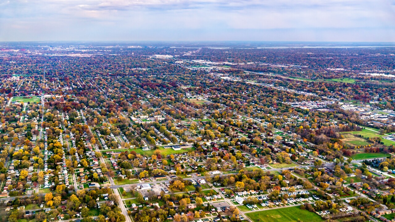 Suburban area near Detroit, USA