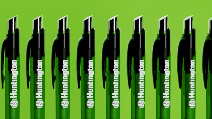 Huntington Bank pens