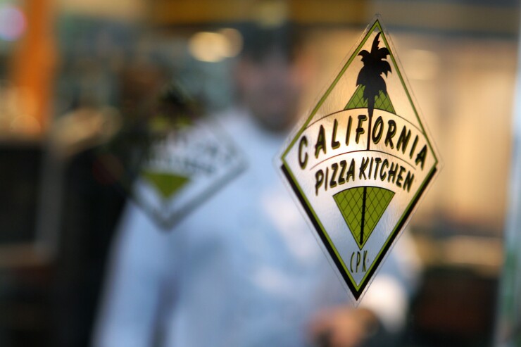 California Pizza Kitchen signage