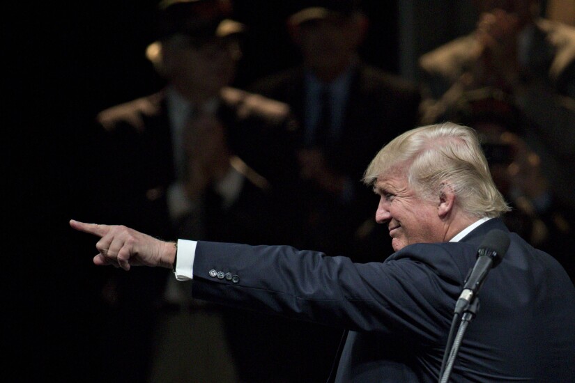 donald trump pointing